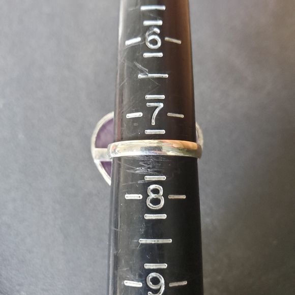 New Heart Shaped Amethyst 925 Silver Ring. - Picture 15 of 15